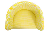 Scaun Plung, Nuc - Galben, 45x45x75 cm