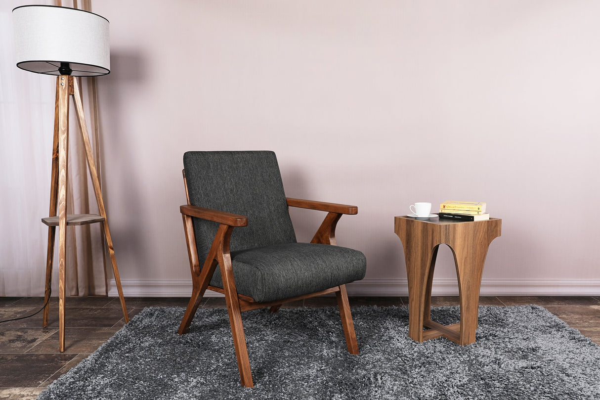 Scaun Melody - Black, Grey, Beech - Antracit, 64x50x48 cm
