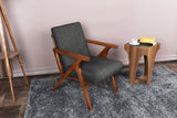 Scaun Melody - Black, Grey, Beech - Antracit, 64x50x48 cm