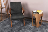 Scaun Melody - Black, Grey, Beech - Antracit, 64x50x48 cm