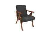 Scaun Melody - Black, Grey, Beech - Antracit, 64x50x48 cm