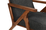 Scaun Melody - Black, Grey, Beech - Antracit, 64x50x48 cm