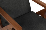 Scaun Melody - Black, Grey, Beech - Antracit, 64x50x48 cm