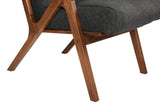 Scaun Melody - Black, Grey, Beech - Antracit, 64x50x48 cm