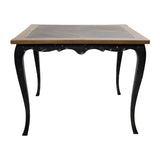 Masă dining Pina Medium, Beech - Maro - Negru, 75x75x75 cm
