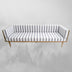 Canapea fixă 3 locuri Cocos, Pin - Alb - Gri, 160x75x70 cm, SKU 829MSV4302, imagine 2