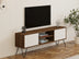 Comodă TV Eva, Nuc - Alb, 140x30x50 cm, SKU 835PUQ3060, imagine 3