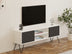 Comodă TV Hare, Alb - Antracit, 140x30x50 cm, SKU 835PUQ3061, imagine 3