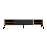 Comodă TV Santa - Sapphire Oak, Antracite, Stejar safir - Antracit, 160x40x36 cm