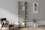 Bibliotecă Lina, Sapphire - Antracit, 80x20x160 cm