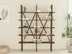 Bibliotecă Burgaz, Nuc - Negru, 126x26x160 cm, SKU 835PUQ3659, imagine 2