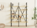 Bibliotecă Heybeliada, Sapphire - Negru, 126x26x160 cm