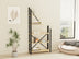 Bibliotecă Eagle, Sapphire - Negru, 80x24x169.5 cm, SKU 835PUQ3668, imagine 1