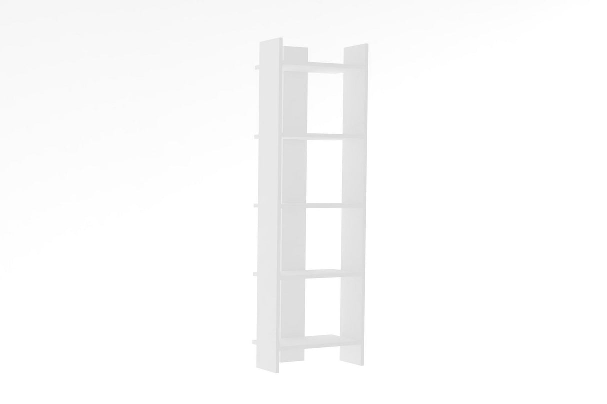Bibliotecă Virba, Alb, 52x23x149 cm