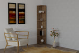 Bibliotecă Levanzo, Nuc, 25x25x160 cm