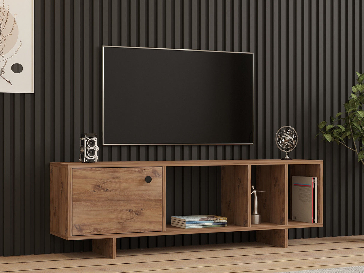 Comodă TV Folsom, Pin atlantic, 140x29x45 cm
