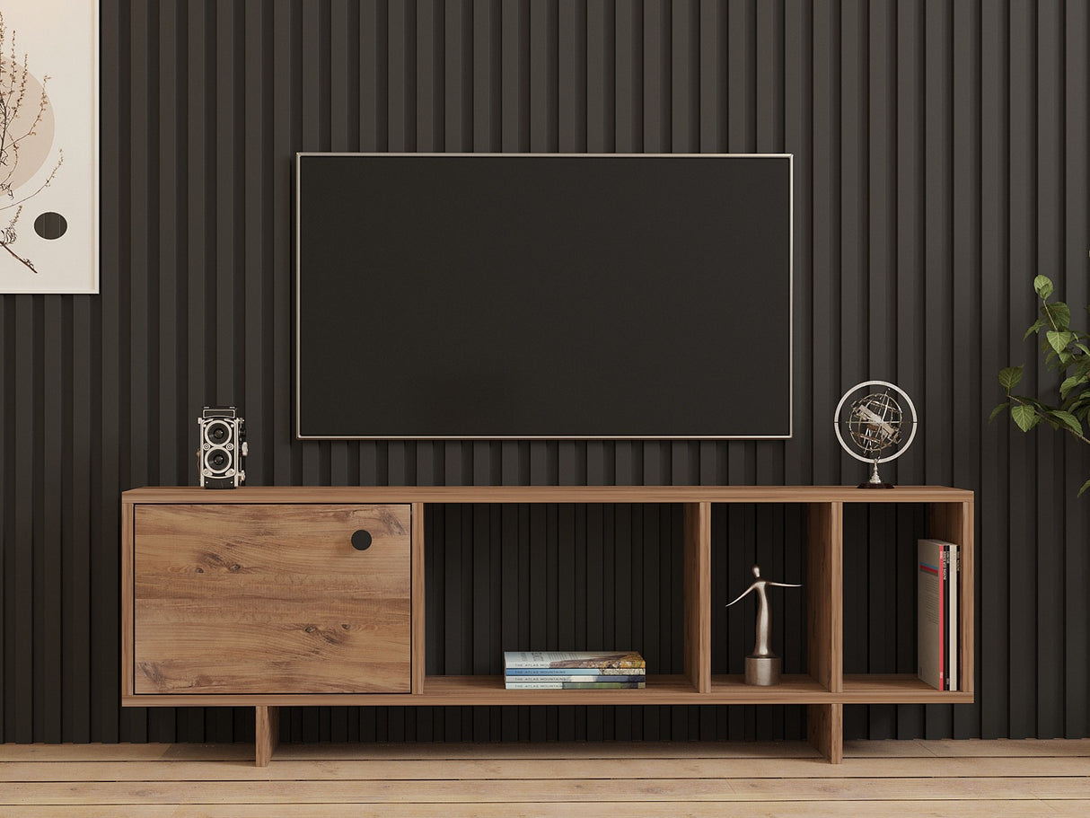 Comodă TV Folsom, Pin atlantic, 140x29x45 cm