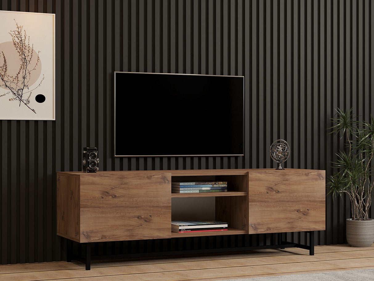 Comodă TV Tugi, Pin atlantic, 150x40x15 cm