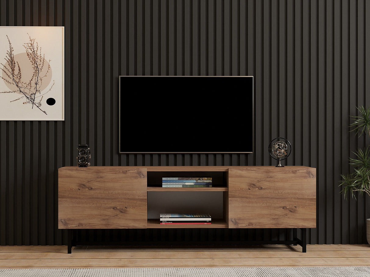 Comodă TV Tugi, Pin atlantic, 150x40x15 cm