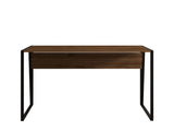 Birou Kemer, Nuc - Negru, 140x70x74 cm