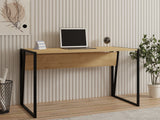 Birou Cunda Black, Sapphire - Negru, 140x70x74 cm