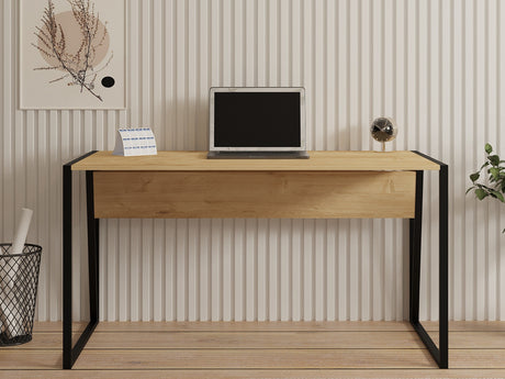 Birou Cunda Black, Sapphire - Negru, 140x70x74 cm