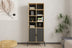 Bibliotecă Lido - Sapphire Oak, Antracite, Stejar safir - Antracit, 58.6x30x160 cm, SKU 835PUQ5302, imagine 2