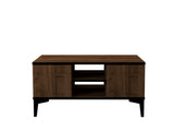 Set mobilă pentru sufragerie Goral, Nuc - Negru, 180x40x45 cm