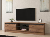 Comodă TV Isıl, Pin atlantic - Antracit, 180x40x45 cm