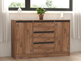 Set mobilă pentru sufragerie Muren, Pin atlantic - Antracit, 180x40x45 cm