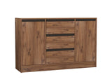 Set mobilă pentru sufragerie Muren, Pin atlantic - Antracit, 180x40x45 cm