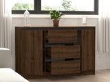 Set mobilă pentru sufragerie Pars, Nuc - Antracit, 180x40x45 cm