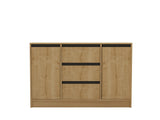 Set mobilă pentru sufragerie Suna, Sapphire - Stejar - Antracit, 180x40x45 cm