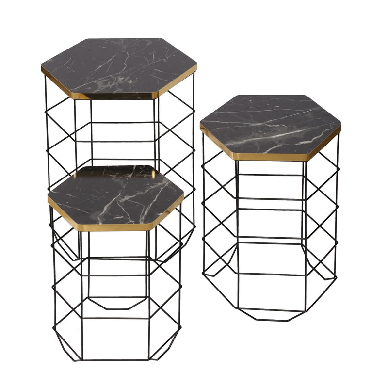 Măsuță de cafea Drew, Stejar - Negru, 41.5x50.5x36.5 cm, SKU 835PUQ6284, imagine 5