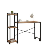 Birou Home, Pin atlantic - Negru, Ø16x120 cm