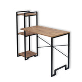Birou Home, Pin atlantic - Negru, Ø16x120 cm