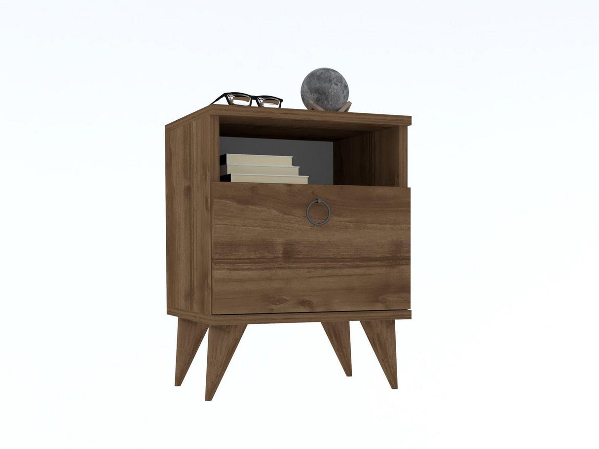 Noptieră Barlo, Diverse culori, 40x40x50 cm - Nuc | SKU: 835PUQ2702 | Noptieră Barlo, 40x40x50 cm, varianta Nuc, produs pentru amenajarea locuinței, disponibil online în România la CasaMob