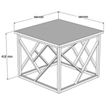 Măsuță de cafea Woda, Diverse culori, 54x54x42 cm - Alb - Metal | SKU: 835PUQ2822 | Măsuță de cafea Woda, 54x54x42 cm, varianta Alb - Metal, produs pentru amenajarea locuinței, disponibil online în România la CasaMob