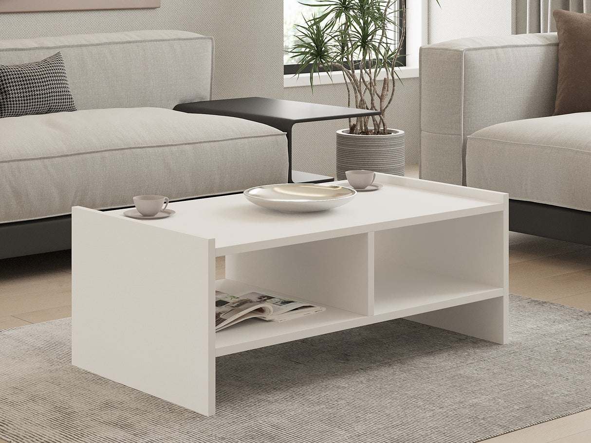 Măsuță de cafea Pera, Diverse culori, 90x50x35 cm - Alb | SKU: 835PUQ2827 | Măsuță de cafea Pera, 90x50x35 cm, varianta Alb, produs pentru amenajarea locuinței, disponibil online în România la CasaMob