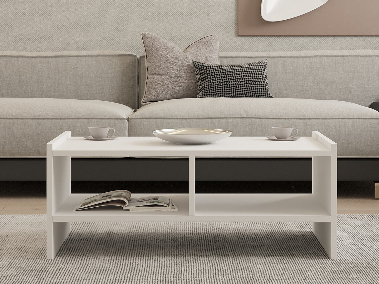Măsuță de cafea Pera, Diverse culori, 90x50x35 cm - Alb | SKU: 835PUQ2827 | Măsuță de cafea Pera, 90x50x35 cm, varianta Alb, produs pentru amenajarea locuinței, disponibil online în România la CasaMob