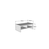 Măsuță de cafea Pera, Diverse culori, 90x50x35 cm - Alb | SKU: 835PUQ2827 | Măsuță de cafea Pera, 90x50x35 cm, varianta Alb, produs pentru amenajarea locuinței, disponibil online în România la CasaMob