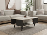 Măsuță de cafea Seda, Diverse culori, 90x60x40 cm - Alb - Negru | SKU: 835PUQ2834 | Măsuță de cafea Seda, 90x60x40 cm, varianta Alb - Negru, produs pentru amenajarea locuinței, disponibil online în România la CasaMob