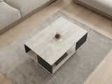 Măsuță de cafea Seda, Diverse culori, 90x60x40 cm - Alb - Negru | SKU: 835PUQ2834 | Măsuță de cafea Seda, 90x60x40 cm, varianta Alb - Negru, produs pentru amenajarea locuinței, disponibil online în România la CasaMob