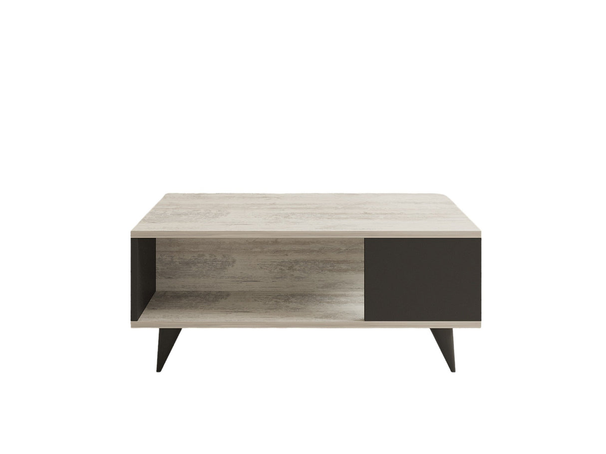 Măsuță de cafea Seda, Diverse culori, 90x60x40 cm - Alb - Negru | SKU: 835PUQ2834 | Măsuță de cafea Seda, 90x60x40 cm, varianta Alb - Negru, produs pentru amenajarea locuinței, disponibil online în România la CasaMob