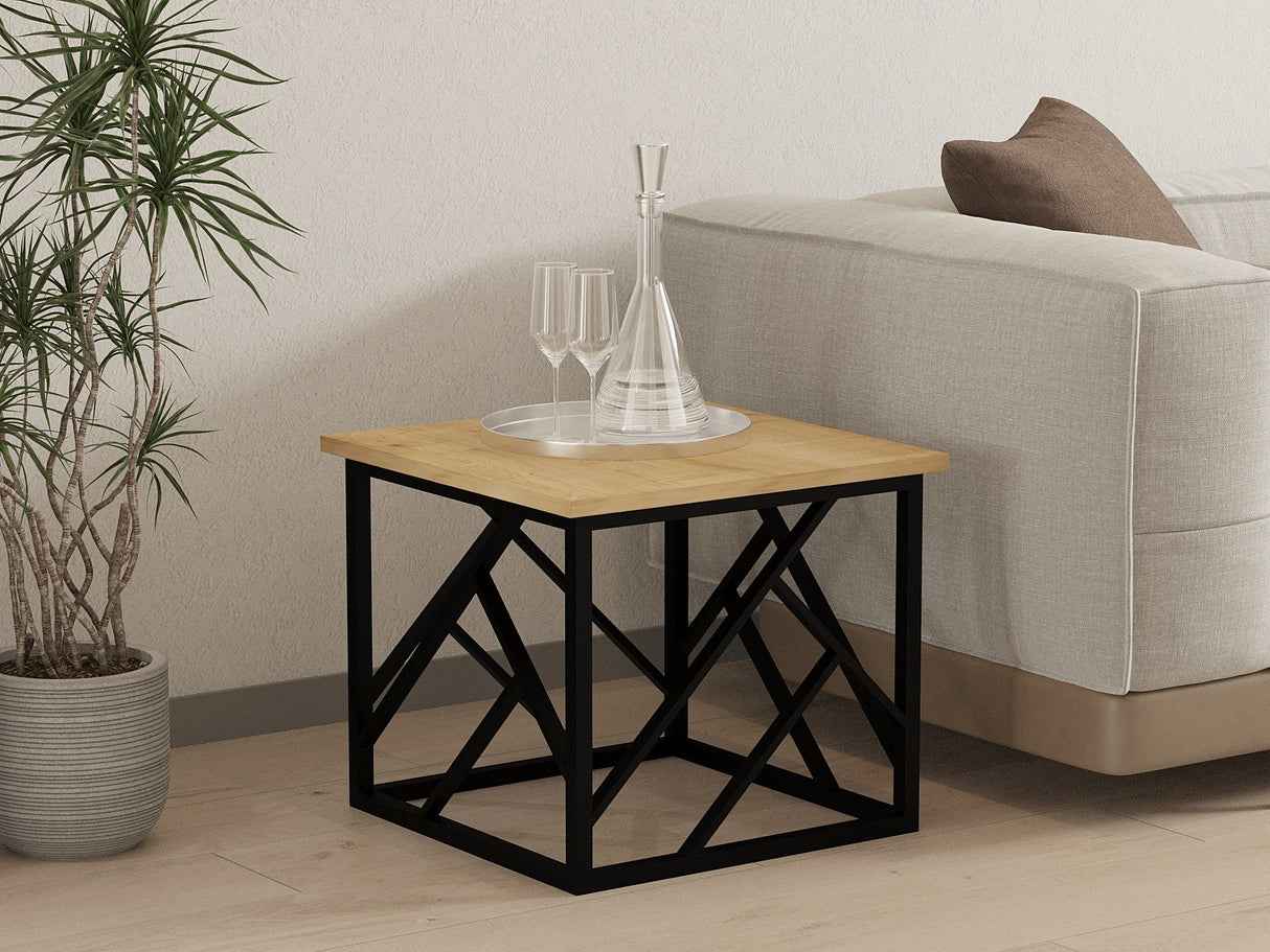 Măsuță de cafea Woda, Diverse culori, 54x54x42 cm - Sapphire - Negru | SKU: 835PUQ2846 | Măsuță de cafea Woda, 54x54x42 cm, varianta Sapphire - Negru, produs pentru amenajarea locuinței, disponibil online în România la CasaMob