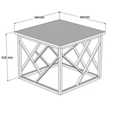 Măsuță de cafea Woda, Diverse culori, 54x54x42 cm - Sapphire - Negru | SKU: 835PUQ2846 | Măsuță de cafea Woda, 54x54x42 cm, varianta Sapphire - Negru, produs pentru amenajarea locuinței, disponibil online în România la CasaMob