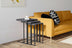 Set 3 măsuțe de cafea Black Mermer, Negru, 40x40x60 cm, SKU 835PUQ2902, imagine 1