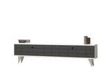 Comodă TV Alberi, Diverse culori, 160x25x35 cm - Antracit - Alb | SKU: 835PUQ3001 | Comodă TV Alberi, 160x25x35 cm, varianta Antracit - Alb, produs pentru amenajarea locuinței, disponibil online în România la CasaMob
