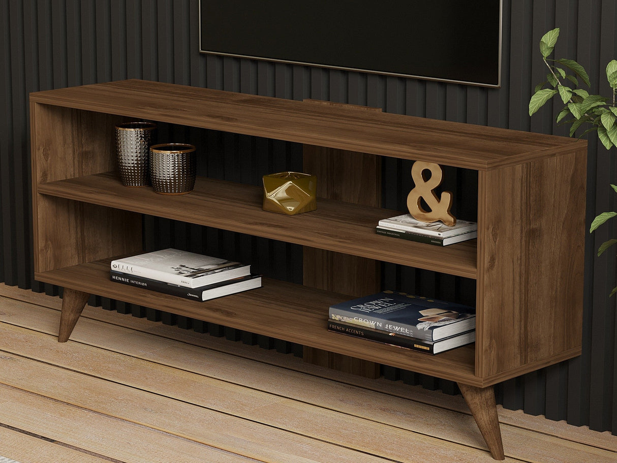 Comodă TV One, Diverse culori, 120x30x50 cm - Nuc | SKU: 835PUQ3019 | Comodă TV One, 120x30x50 cm, varianta Nuc, produs pentru amenajarea locuinței, disponibil online în România la CasaMob