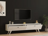 Comodă TV Paris, Diverse culori, 160x25x40 cm - Alb | SKU: 835PUQ3020 | Comodă TV Paris, 160x25x40 cm, varianta Alb, produs pentru amenajarea locuinței, disponibil online în România la CasaMob